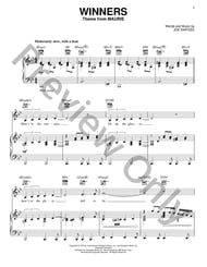 Winners piano sheet music cover